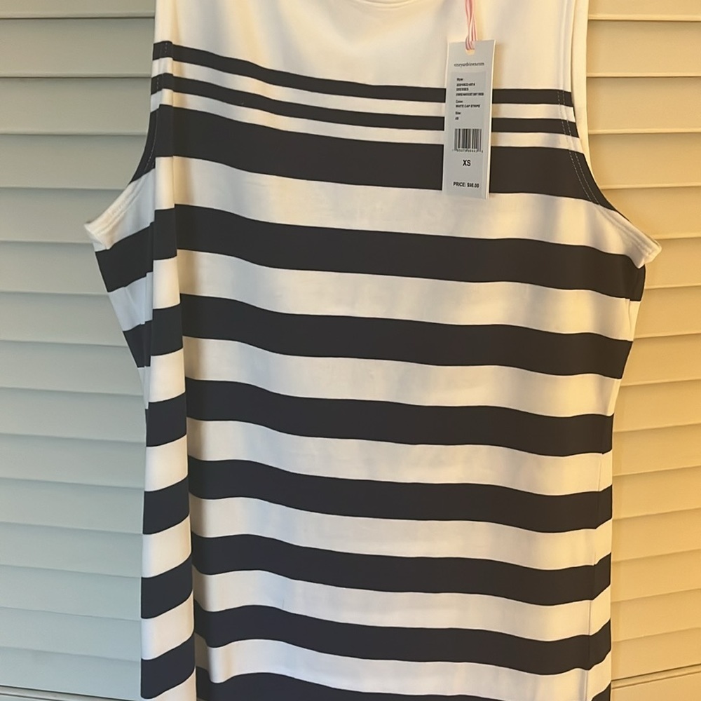 Vineyard Vines Striped Nantucket shift dress XS NWT BLUE/White - Picture 4 of 8